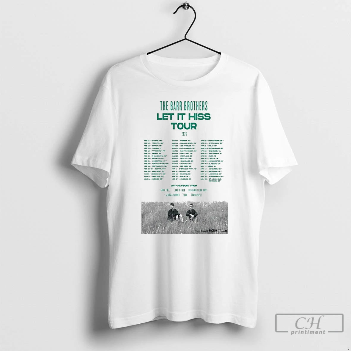 Classic The Barr Brothers Let It Hiss Tour 2026 Dates T-Shirts, Hoodie, Sweatshirt | AU01DripNestTees.com