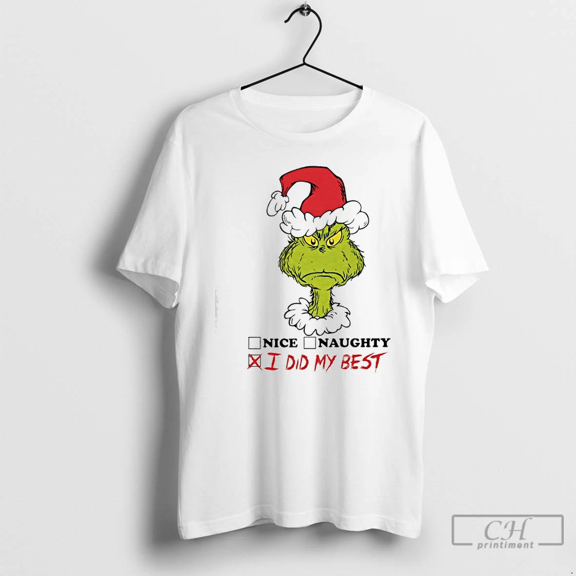 Classic The Grinch Graphic Nice Naughty I Did My Best T-Shirts, Hoodie, Sweatshirt | AU01DripNestTees.com