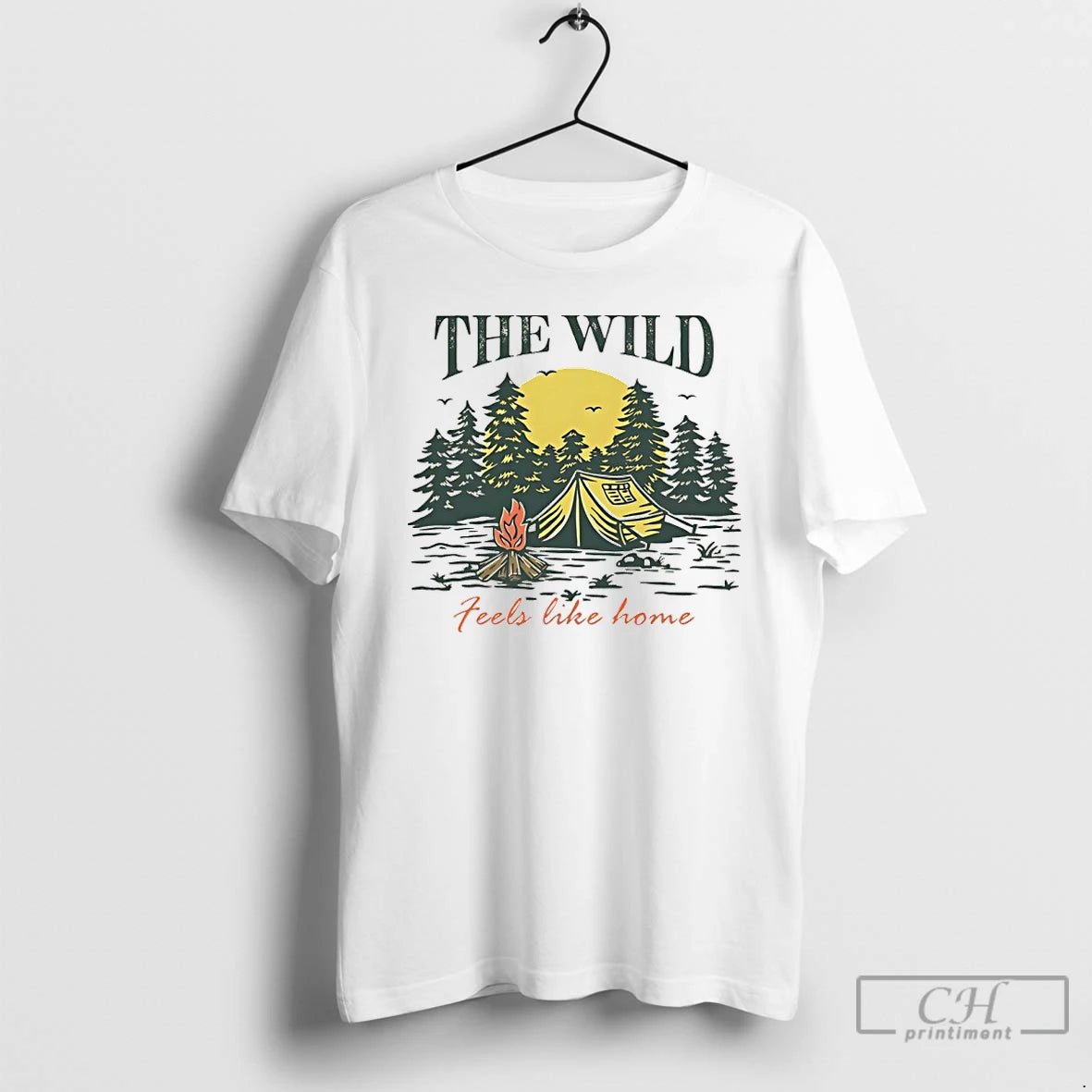 Classic The Wild Feels Like Home Vintage T-Shirts, Hoodie, Sweatshirt | AU01DripNestTees.com