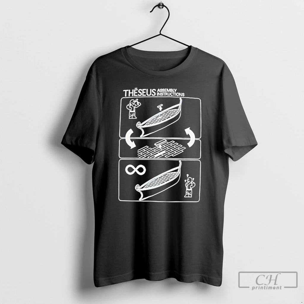 Classic Theseus Assembly Instructions Funny Philosophy T-Shirts, Hoodie, Sweatshirt | AU01DripNestTees.com