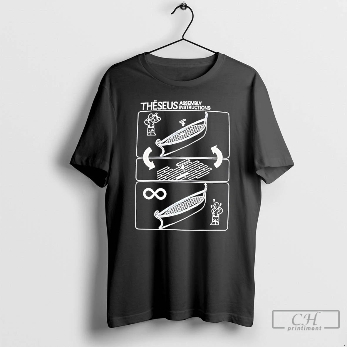 Classic Theseus Assembly Instructions Funny Philosophy T-Shirts, Hoodie, Sweatshirt | AU01DripNestTees.com