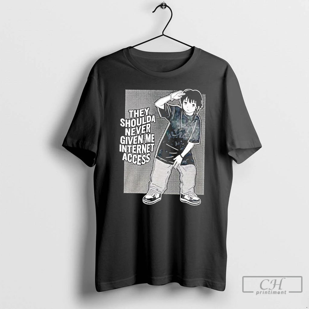 Classic They Shoulda Never Given Me Internet Access Vintage T-Shirts, Hoodie, Sweatshirt | AU01DripNestTees.com
