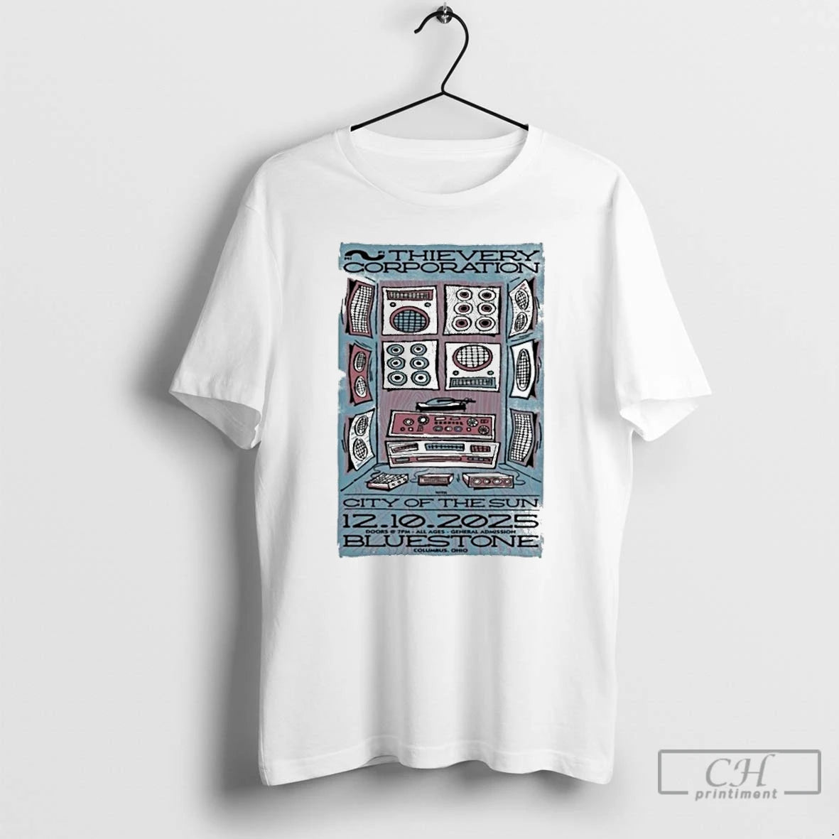 Classic Thievery Corporation 12 10 2025 The Bluestone In Columbus Oh T-Shirts, Hoodie, Sweatshirt | AU01DripNestTees.com