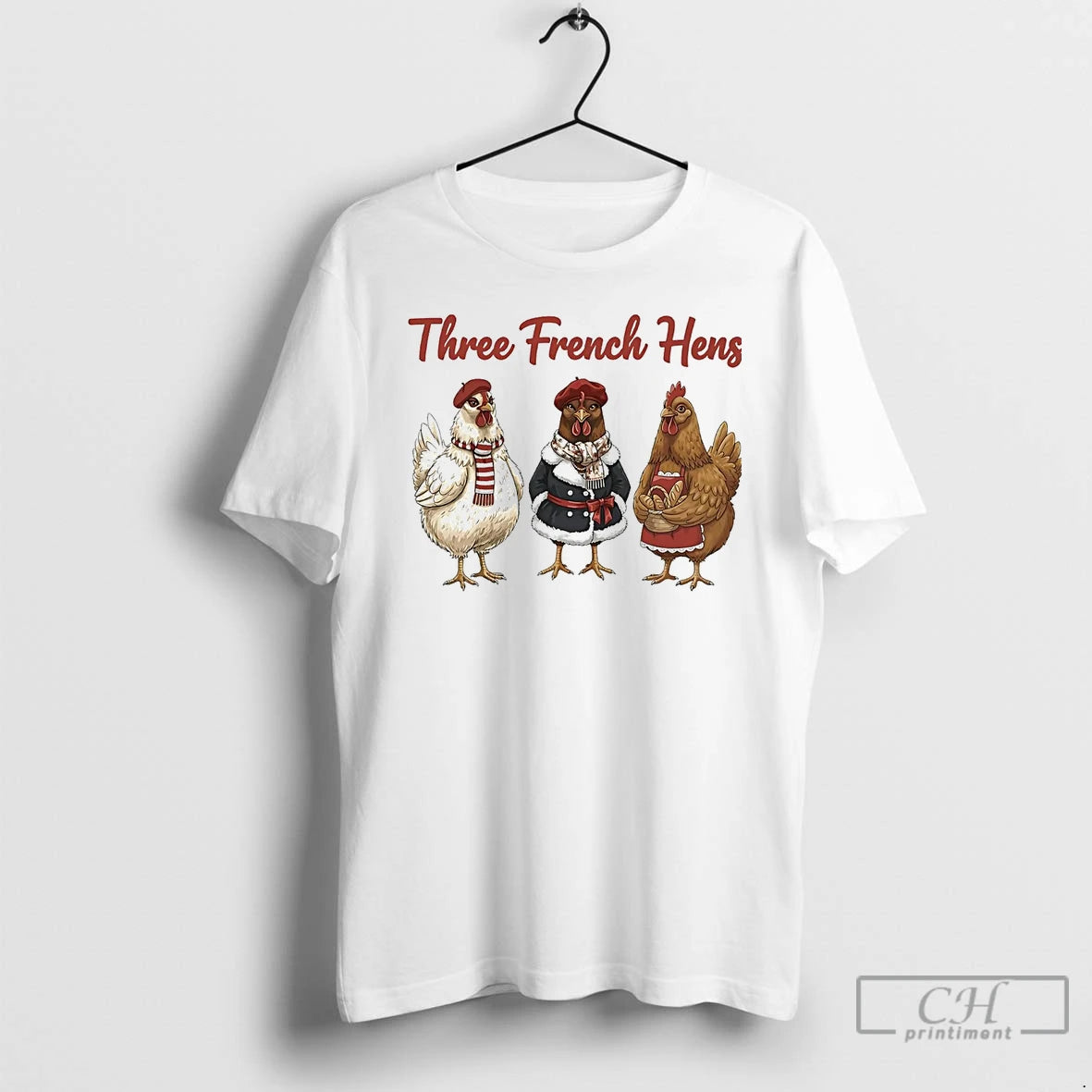 Classic Three French Hens Christmas T-Shirts, Hoodie, Sweatshirt | AU01DripNestTees.com