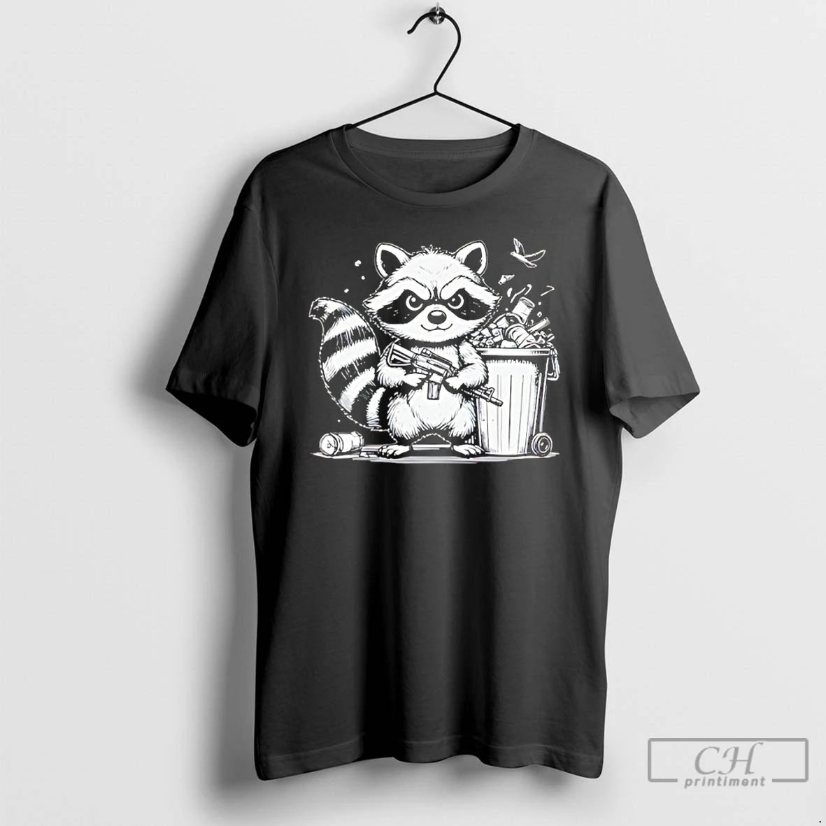 Classic Tiberius The Trash Panda Ar Gun T-Shirts, Hoodie, Sweatshirt | AU01DripNestTees.com