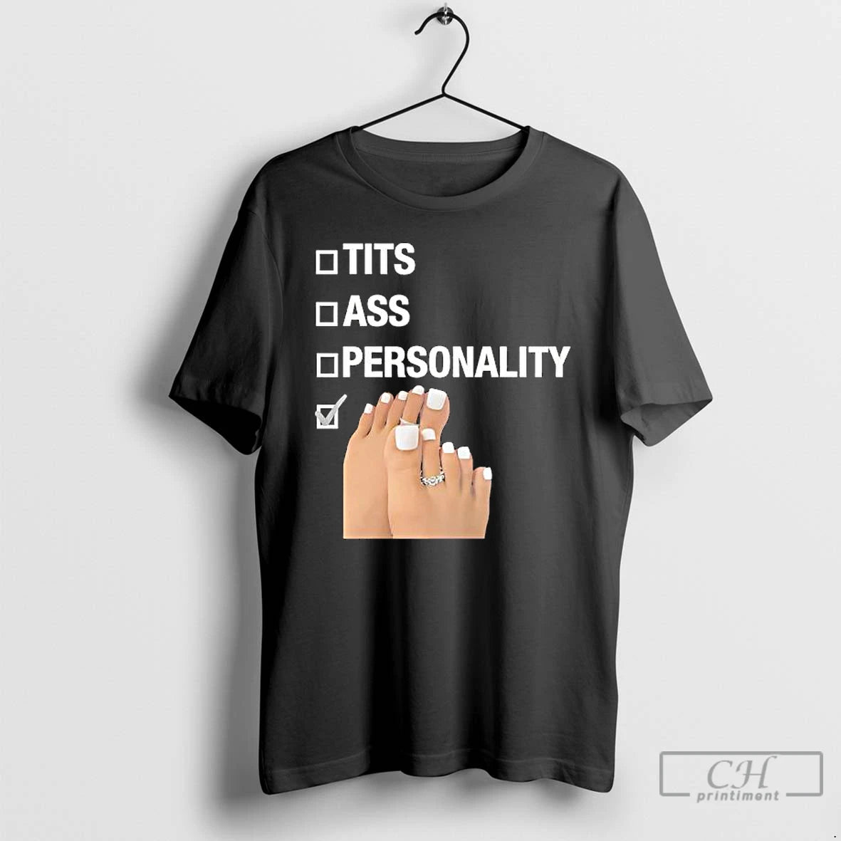 Classic Tits Ass Personality Toes Checklist Leg Graphic T-Shirts, Hoodie, Sweatshirt | AU01DripNestTees.com