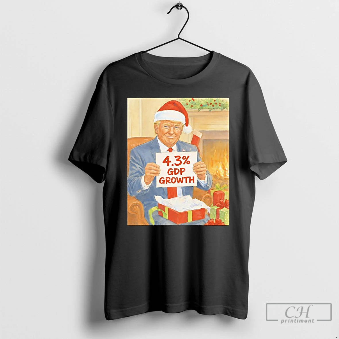 Classic Trump 43 Gdp Growth Christmas Came Early For All Americans T-Shirts, Hoodie, Sweatshirt | AU01DripNestTees.com