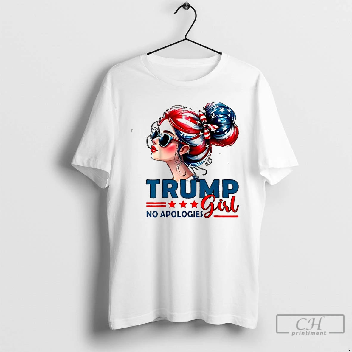 Classic Trump Girl No Apologies T-Shirts, Hoodie, Sweatshirt | AU01DripNestTees.com