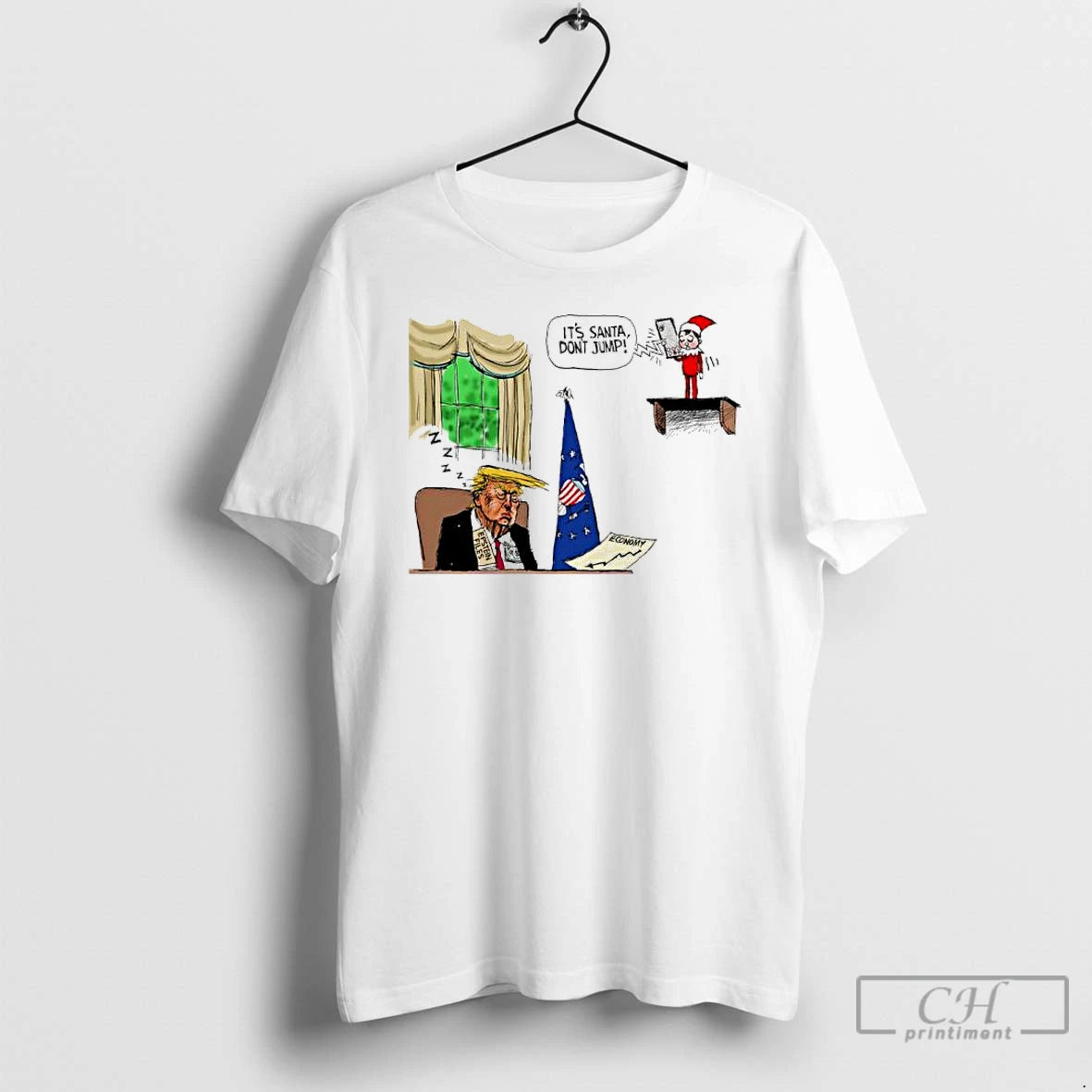 Classic Trump Its Santa Dont Jump Economy T-Shirts, Hoodie, Sweatshirt | AU01DripNestTees.com