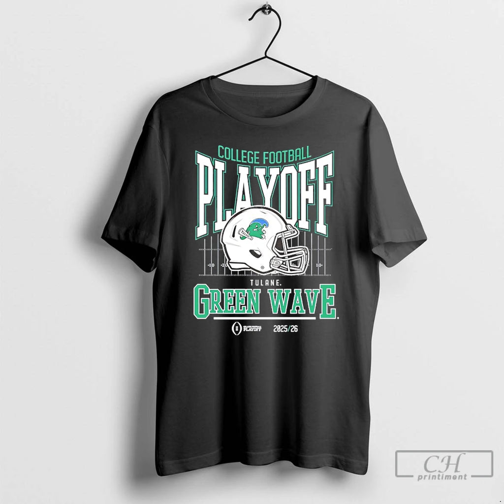 Classic Tulane Green Wave College Football Playoff 2025 26 Helmet T-Shirts, Hoodie, Sweatshirt | AU01DripNestTees.com