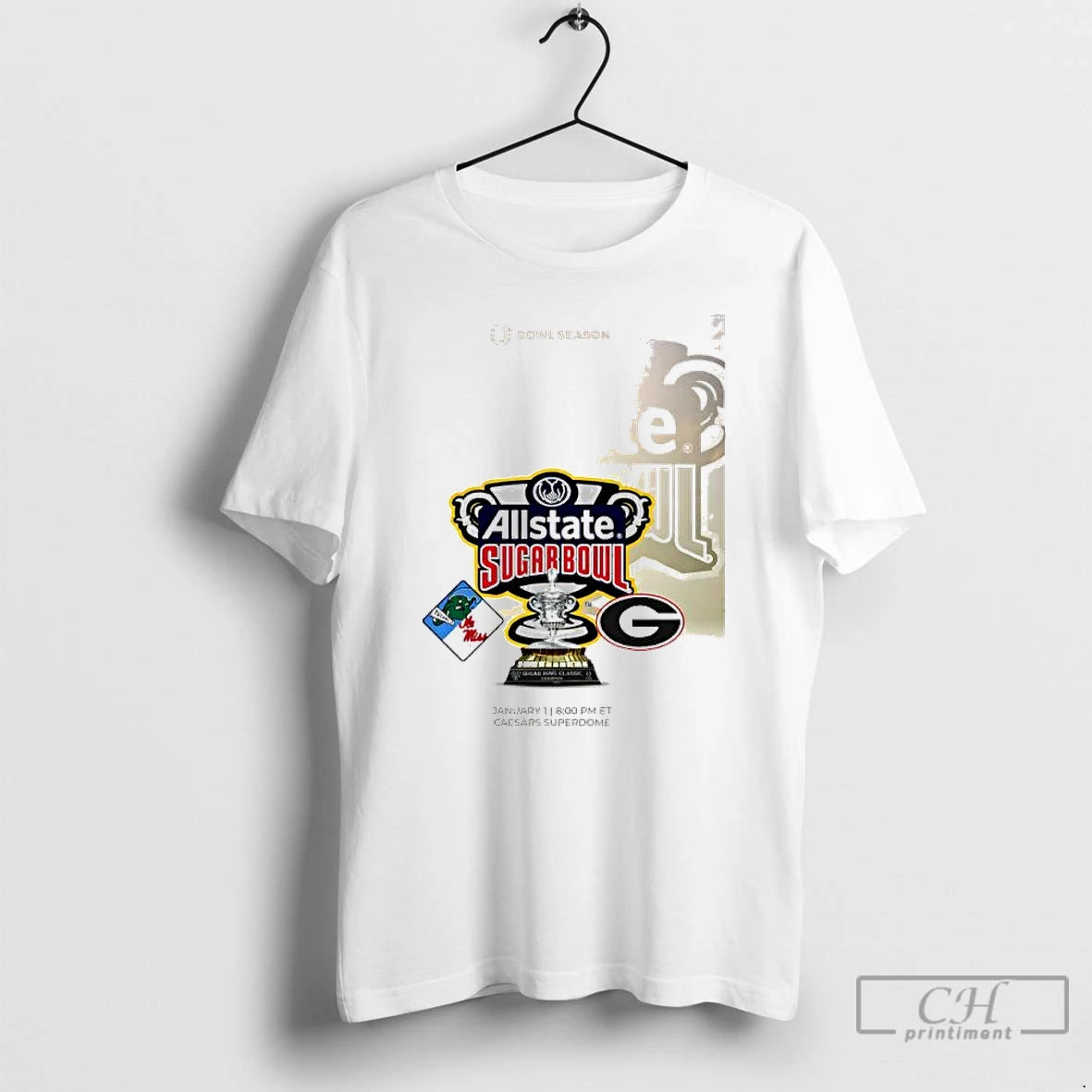 Classic Tulane And Ole Miss Vs Georgia Allstate Sugar Bowl 2026 T-Shirts, Hoodie, Sweatshirt | AU01DripNestTees.com