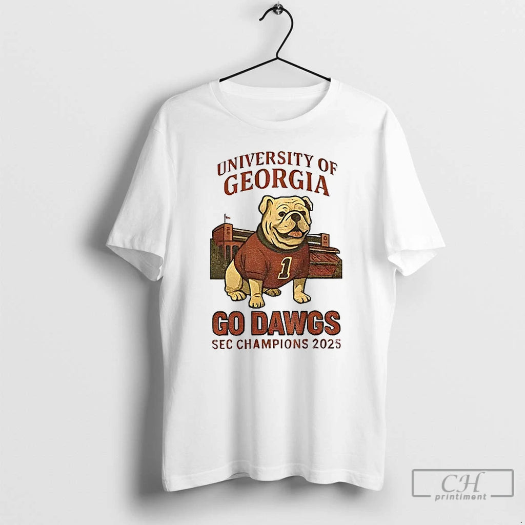 Classic University Of Georgia Bulldog Football Go Dawgs Sec Champions 2025 T-Shirts, Hoodie, Sweatshirt