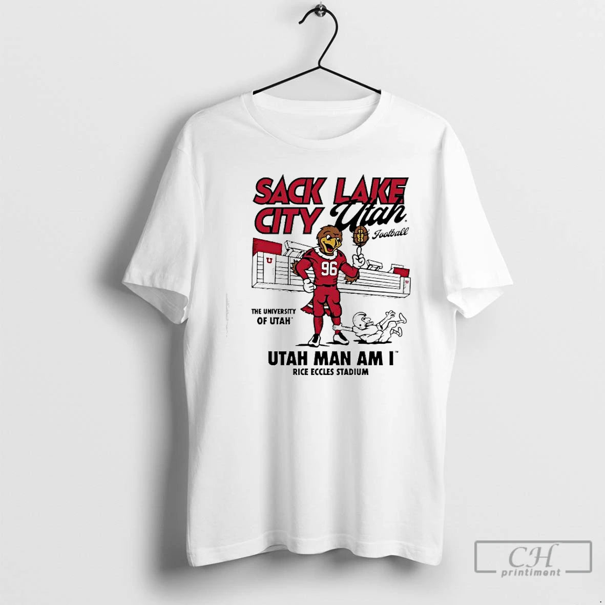 Classic Utah Sack Lake City Football Utah Man Am I Rice Eccles Stadium T Shirts Hoodie, Sweatshirt | AU01DripNestTees.com