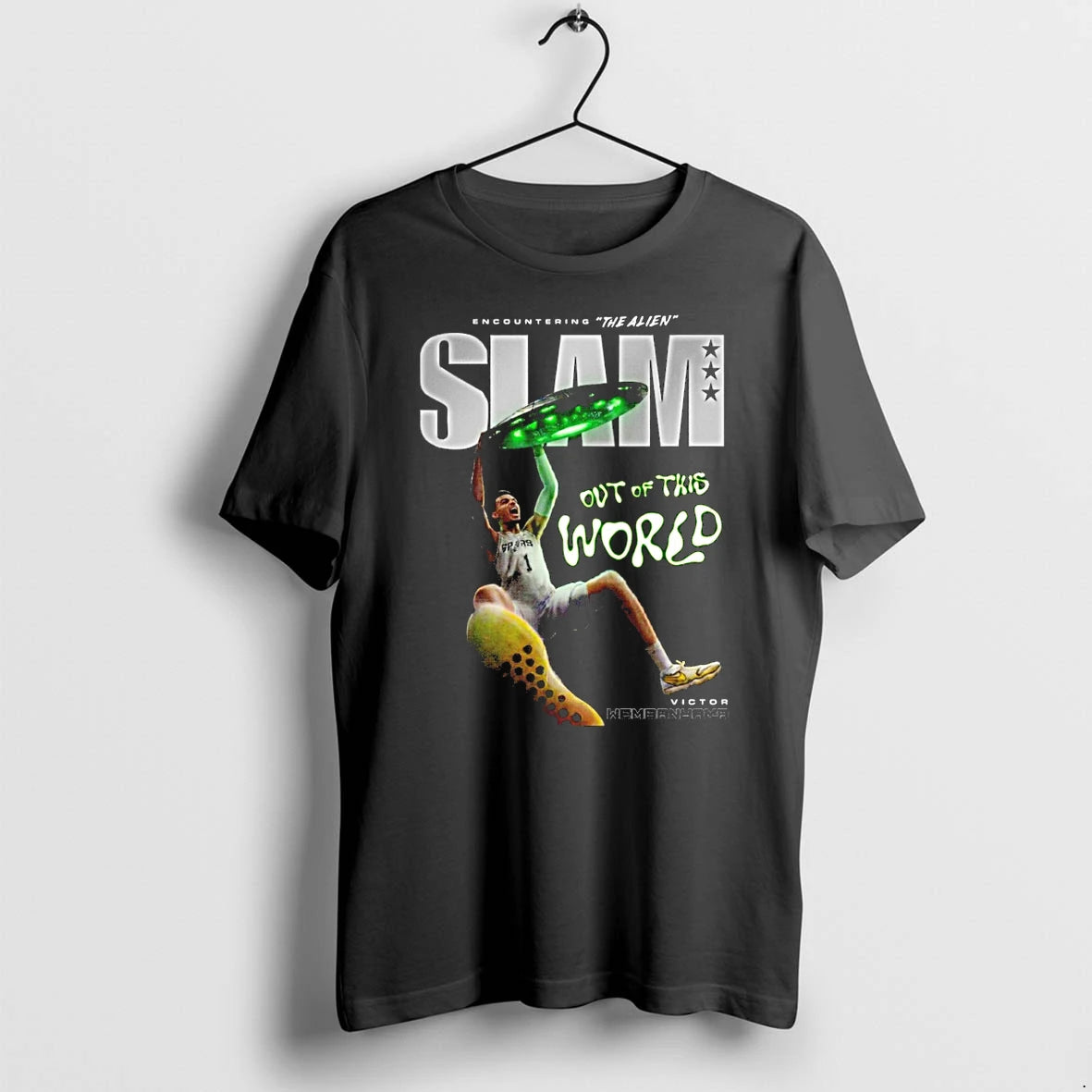 Classic Victor Wembanyama Encountering The Alien Slam Out Of This World Shirts Sweater