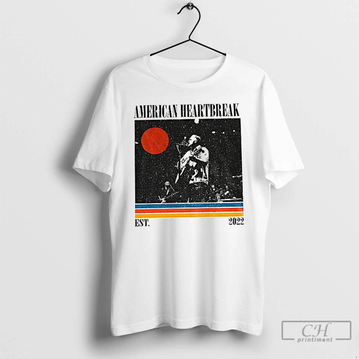Classic Vintage Zach Bryan American Heartbreak Est 2022 T-Shirts, Hoodie, Sweatshirt | AU01DripNestTees.com