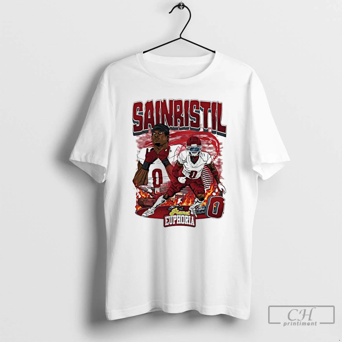 Classic Washington Football Mike Sainristil Player Comic T-Shirts, Hoodie, Sweatshirt | AU01DripNestTees.com