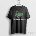 Classic We Ride At Dawn Christmas Light T-Shirts, Hoodie, Sweatshirt | AU01DripNestTees.com