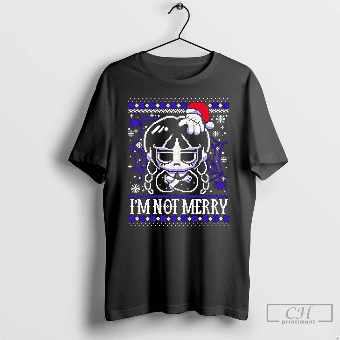 Classic Wednesday Im Not Merry Ugly Christmas T-Shirts, Hoodie, Sweatshirt | AU01DripNestTees.com