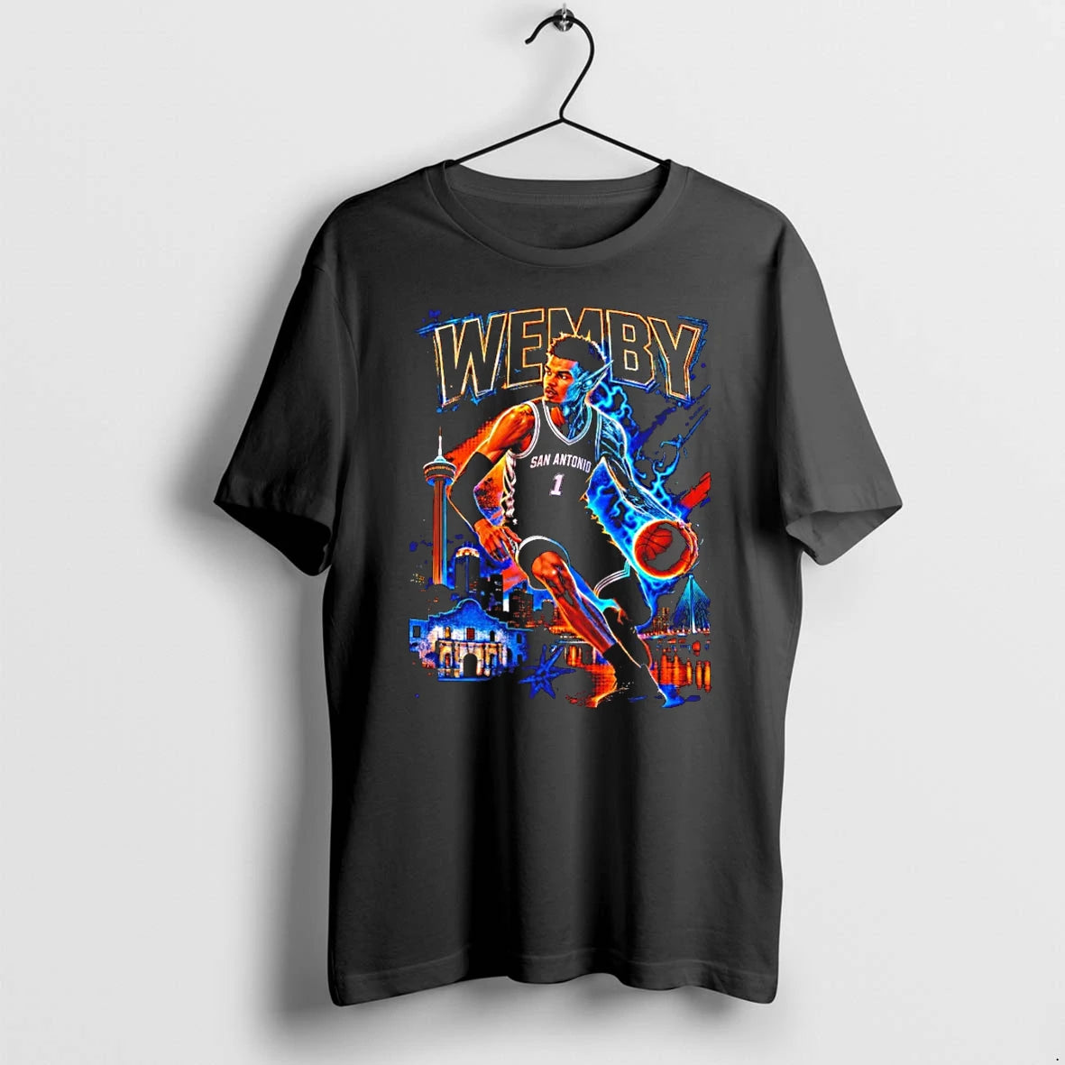 Classic Wemby Half Alien San Antonio Spurs Basketball Shirts Sweater