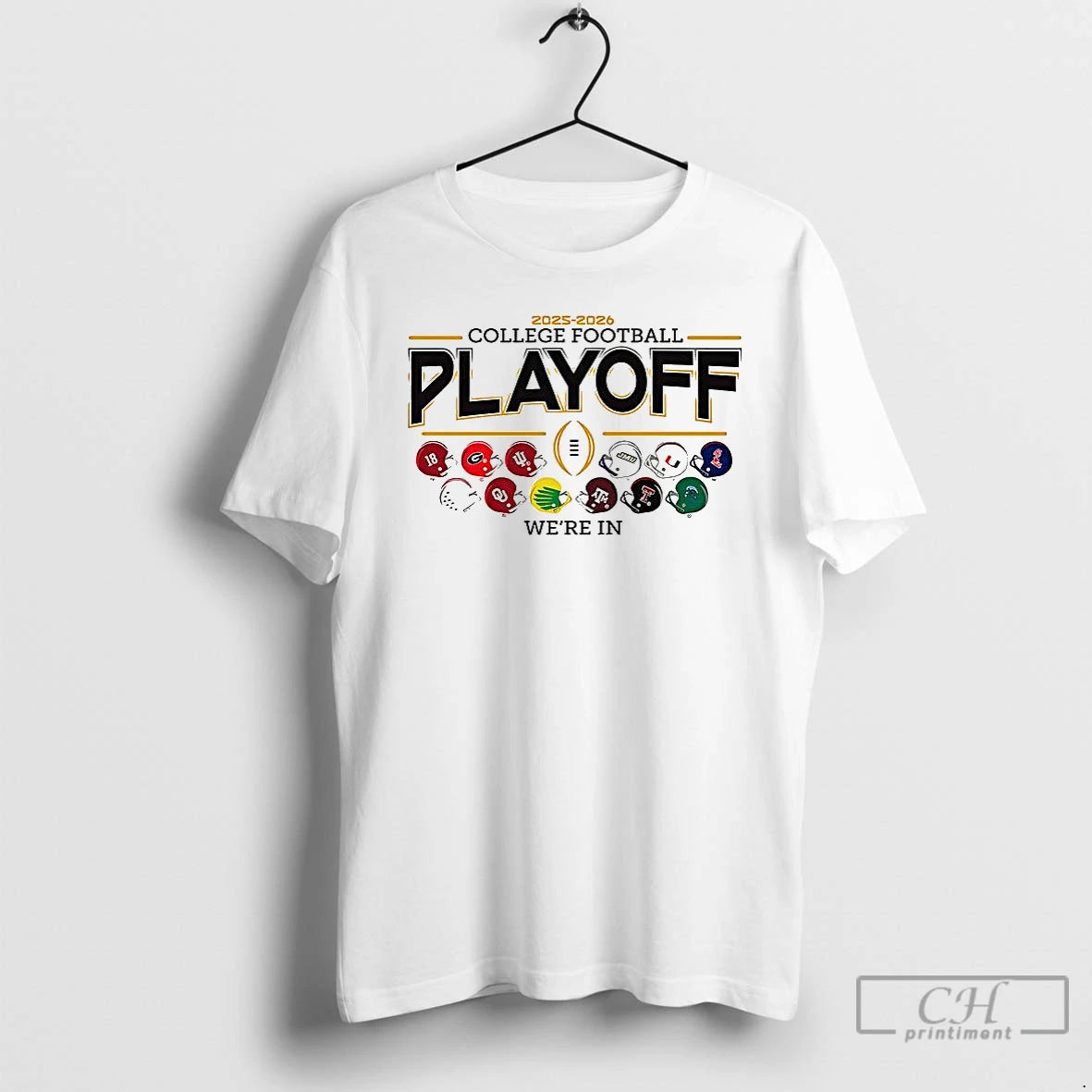 Classic Were In 12 Team Football Helmet Cfp Logo T-Shirts, Hoodie, Sweatshirt | AU01DripNestTees.com