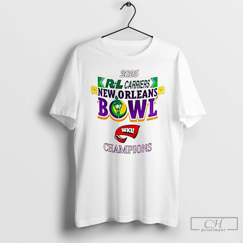 Classic Western Kentucky 2025 New Orleans Bowl Champions Logo T-Shirts, Hoodie, Sweatshirt | AU01DripNestTees.com