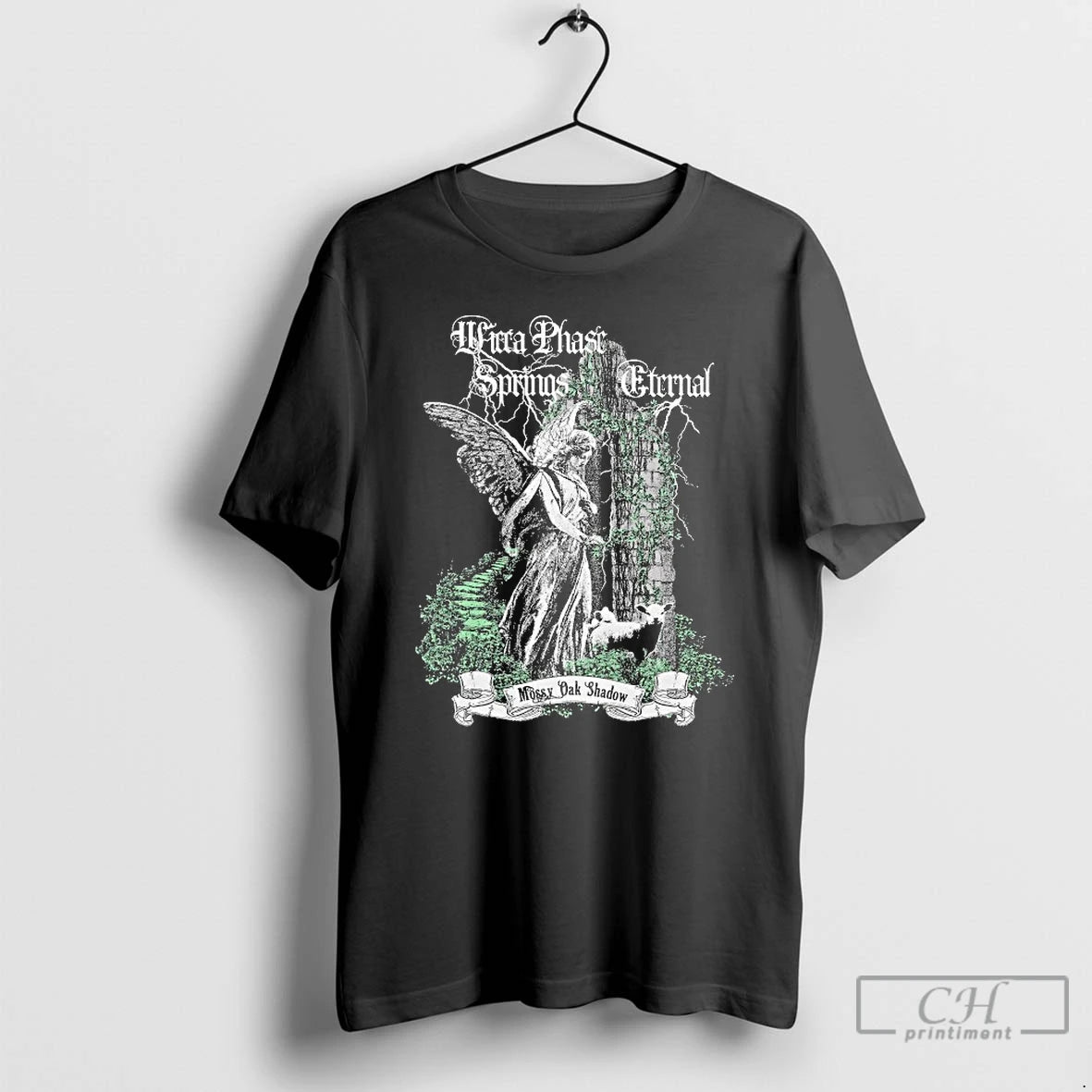 Classic Wicca Phase Springs Eternal Mossy Oak Shadow Angel T-Shirts, Hoodie, Sweatshirt | AU01DripNestTees.com