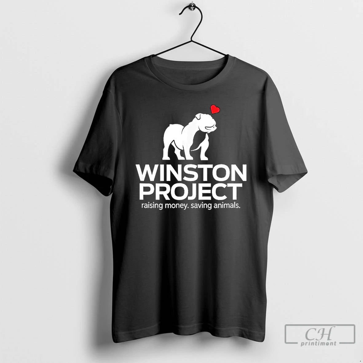 Classic Winston Project Bulldog Raising Money Saving Animals T-Shirts, Hoodie, Sweatshirt | AU01DripNestTees.com