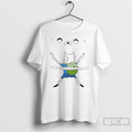 Classic Woman Wearing Adventure Time Bro Hug