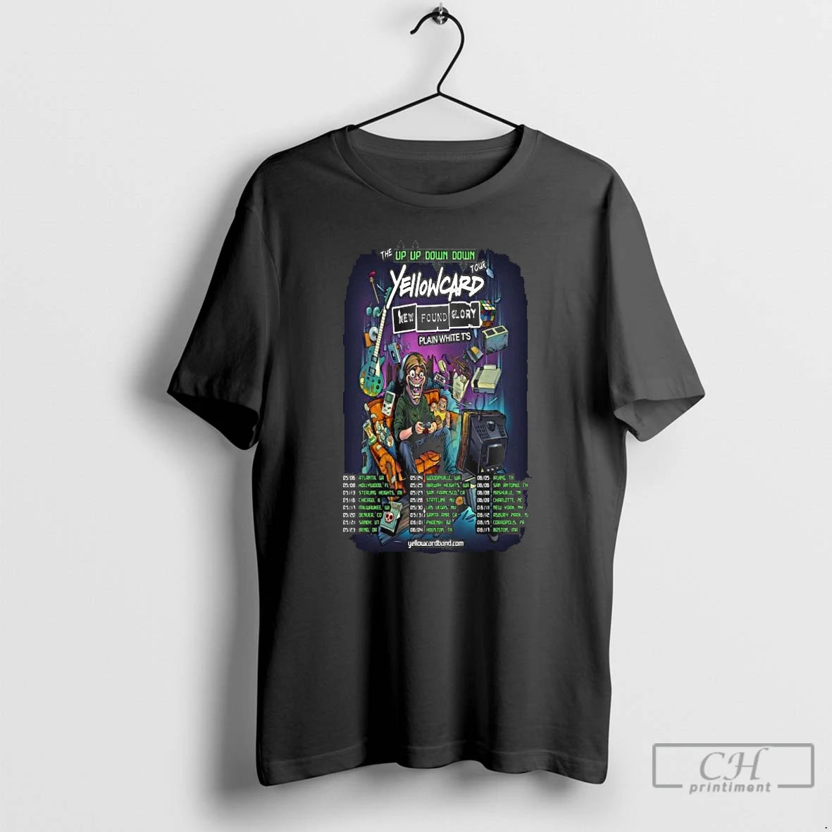 Classic Yellowcard The Up Up Down Down Tour 2026 T-Shirts, Hoodie, Sweatshirt | AU01DripNestTees.com