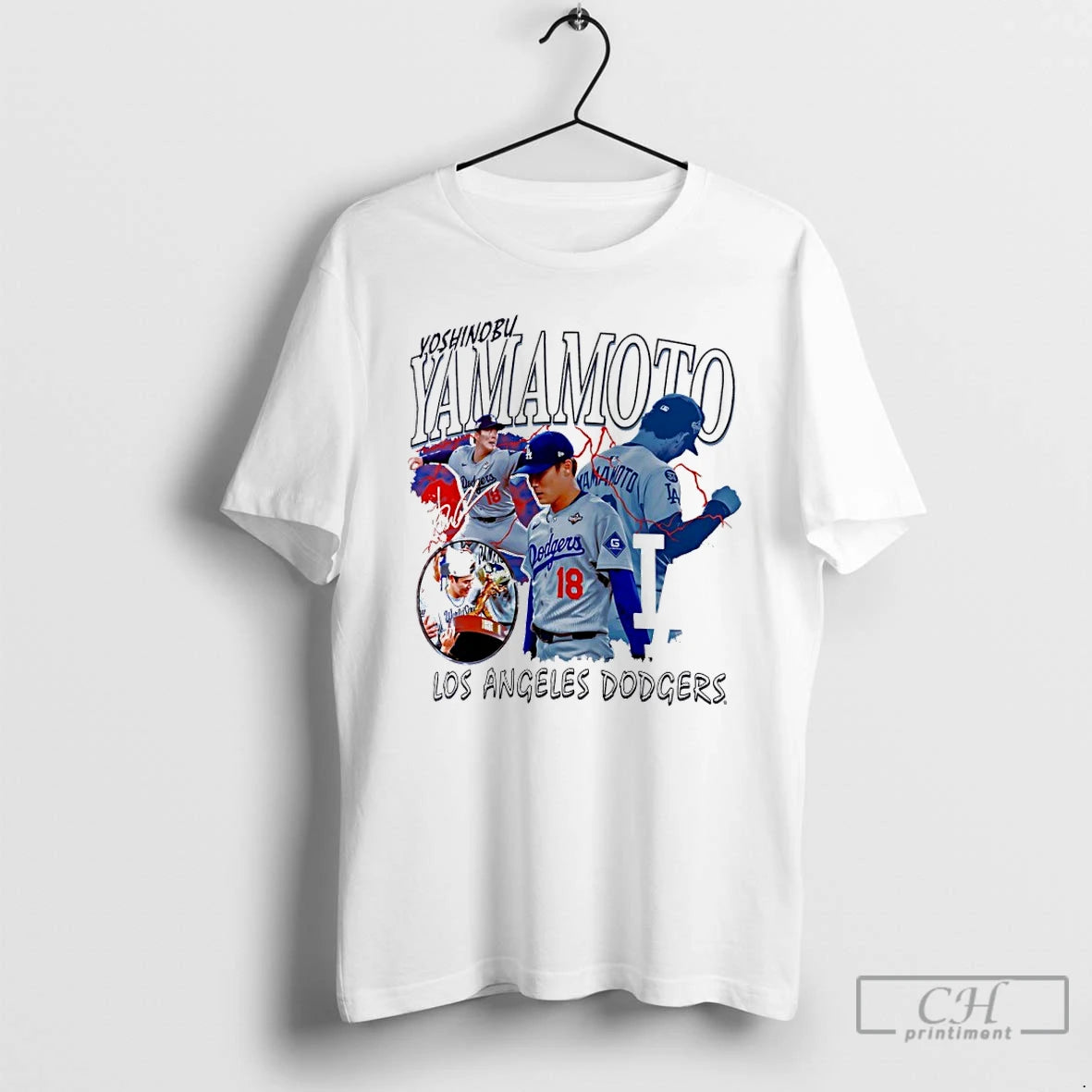 Classic Yoshinobu Yamamoto Los Angeles Dodgers Montage Player Signature T-Shirts, Hoodie, Sweatshirt | AU01DripNestTees.com
