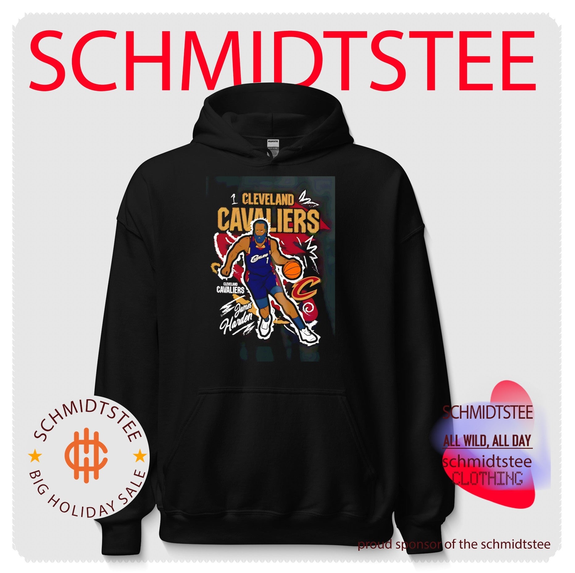Cleveland Cavaliers James Harden comic style shirt