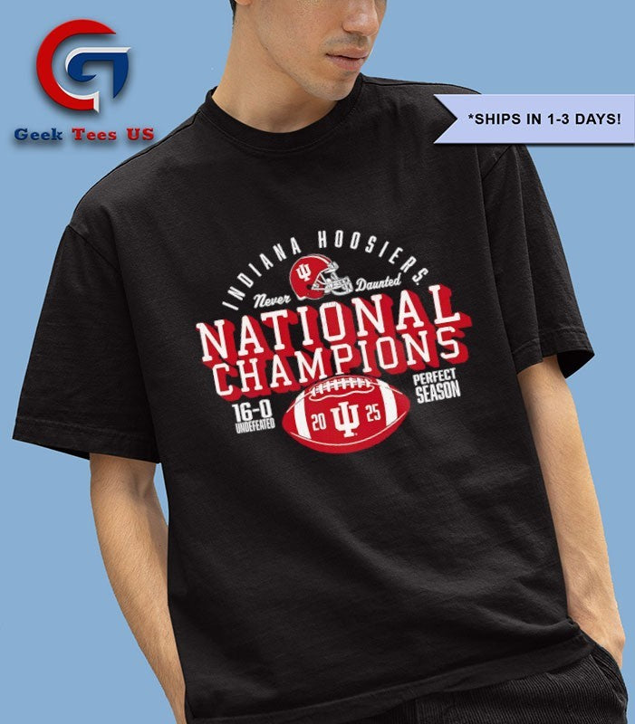 College Football Playoff 2026 Indiana National Champions Perfect Season T-shirt