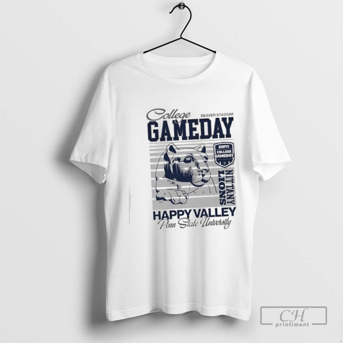 College Gameday Psu Mascot Nittany Lions Beaver Stadium Penn State University Happy Valley