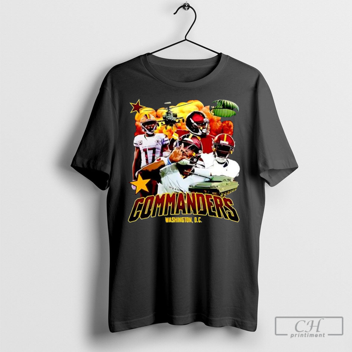 Commanders Washington D C Military Tank Football Players Shirt Tee