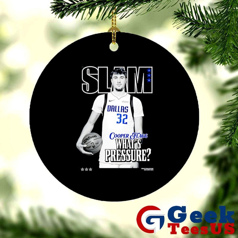 Cooper Flagg Dallas Mavericks NBA what’s pressure SLAM shirt