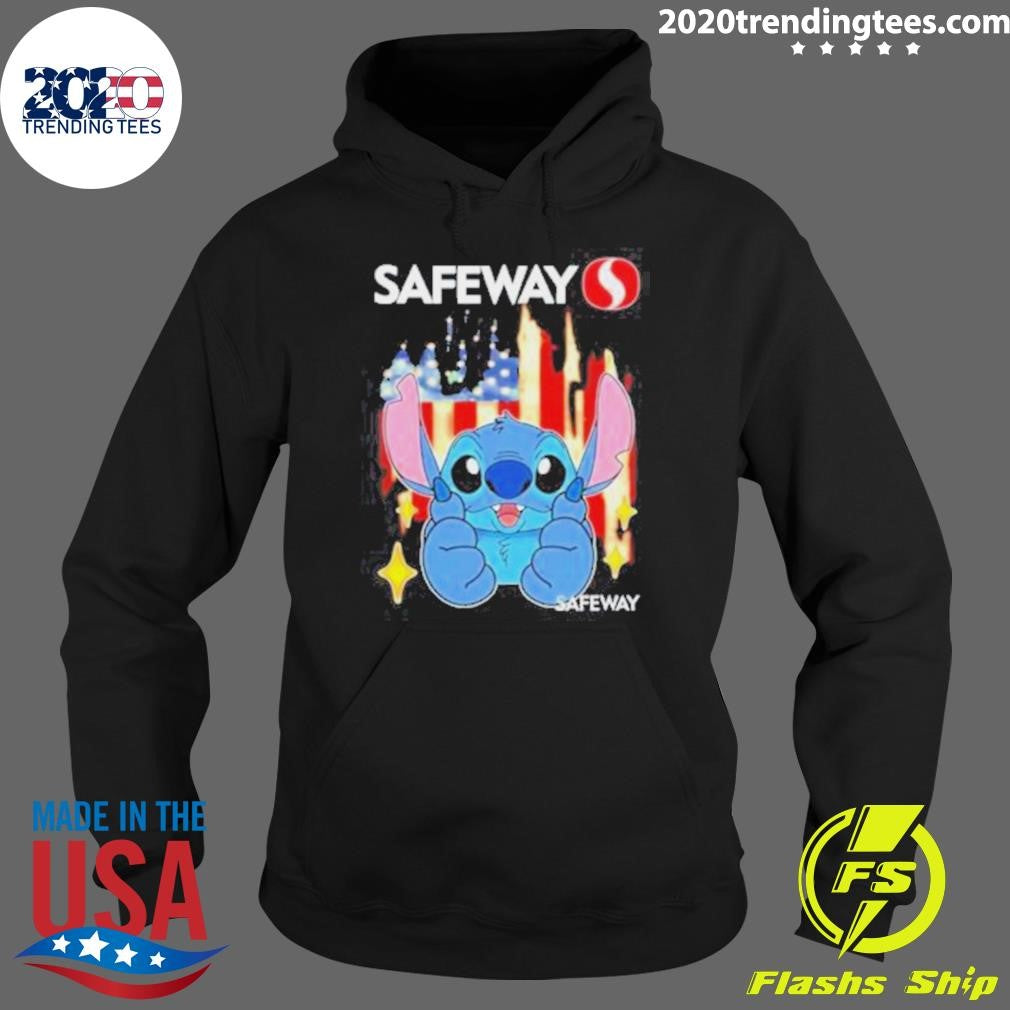 Cute Stitch Like Safeway Usa Flag Shirt