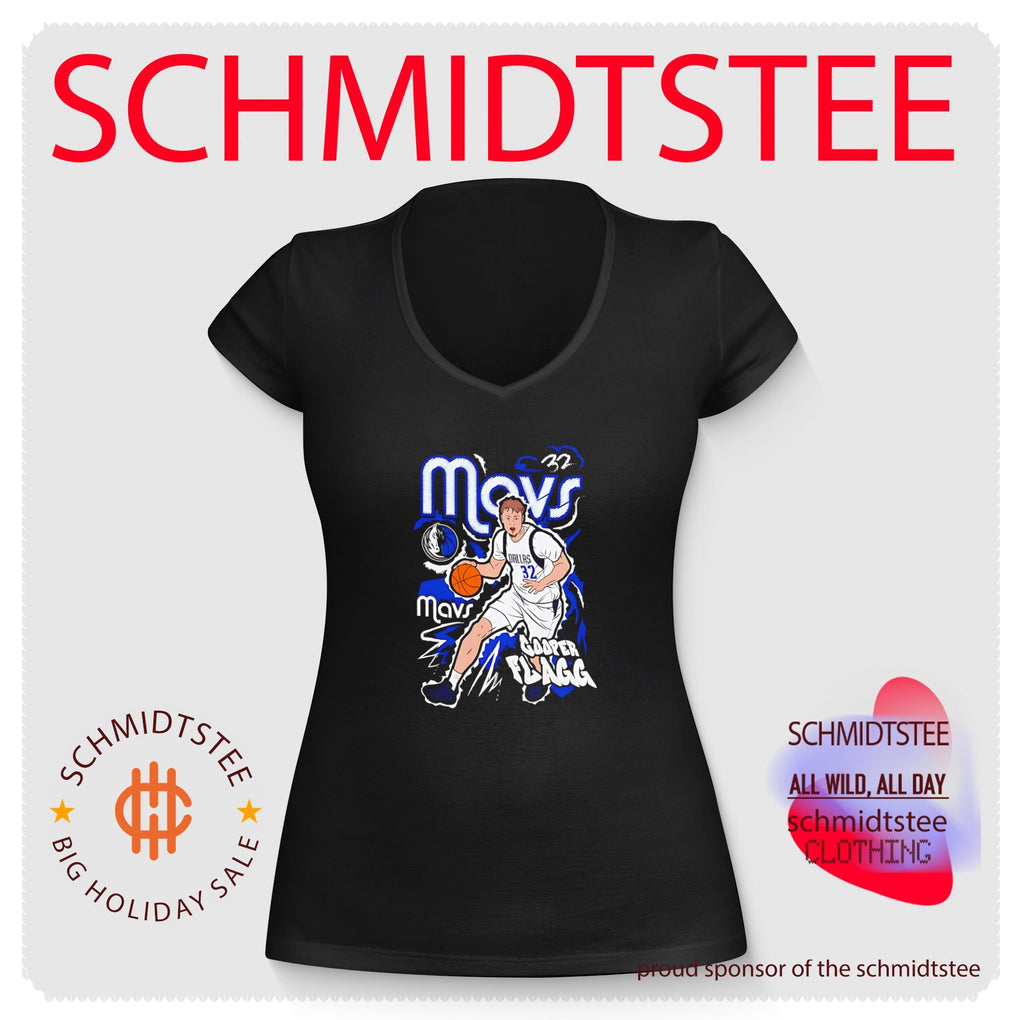 Dallas Mavericks Cooper Flagg comic style graphic shirt