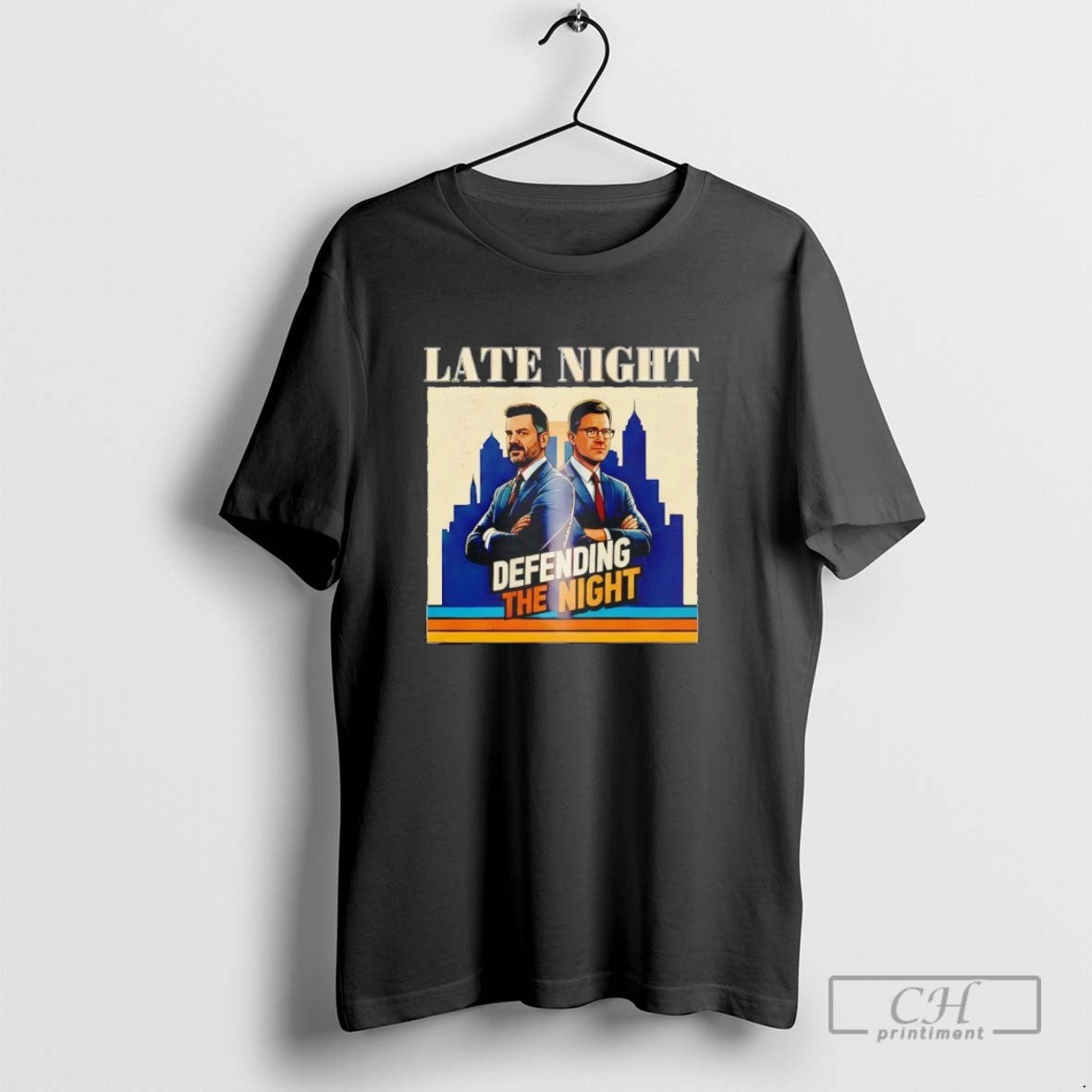 Defending The Night Jimmy Kimmel And Stephen Colbert Vintage