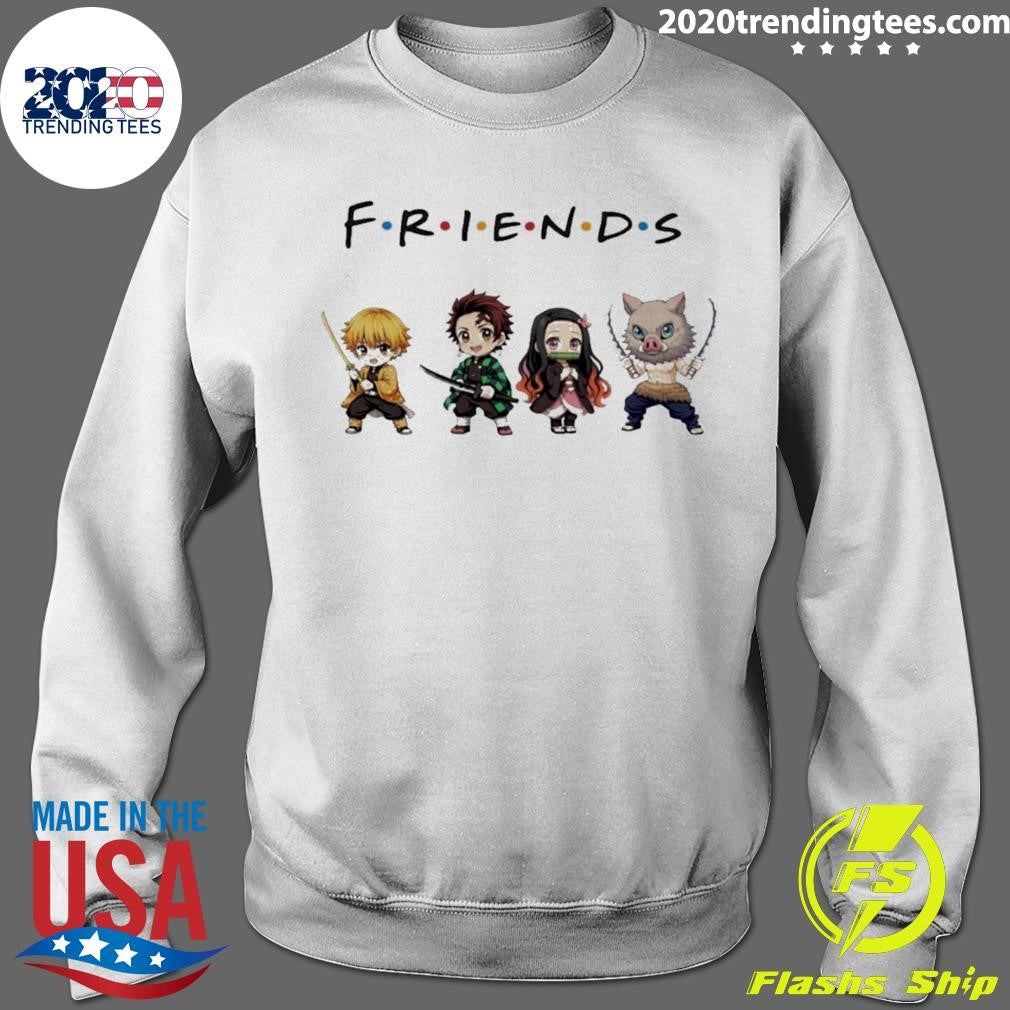 Demon Slayer Chibi Friends Characters Anime Shirt
