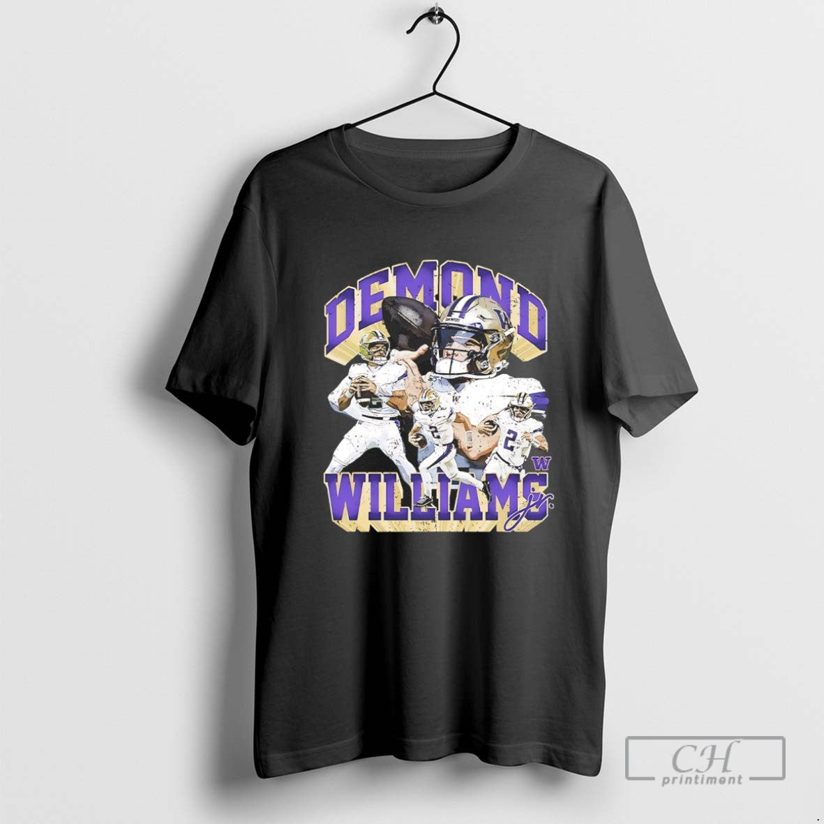 Demond Williams Jr Washington Huskies Player Signature Vintage