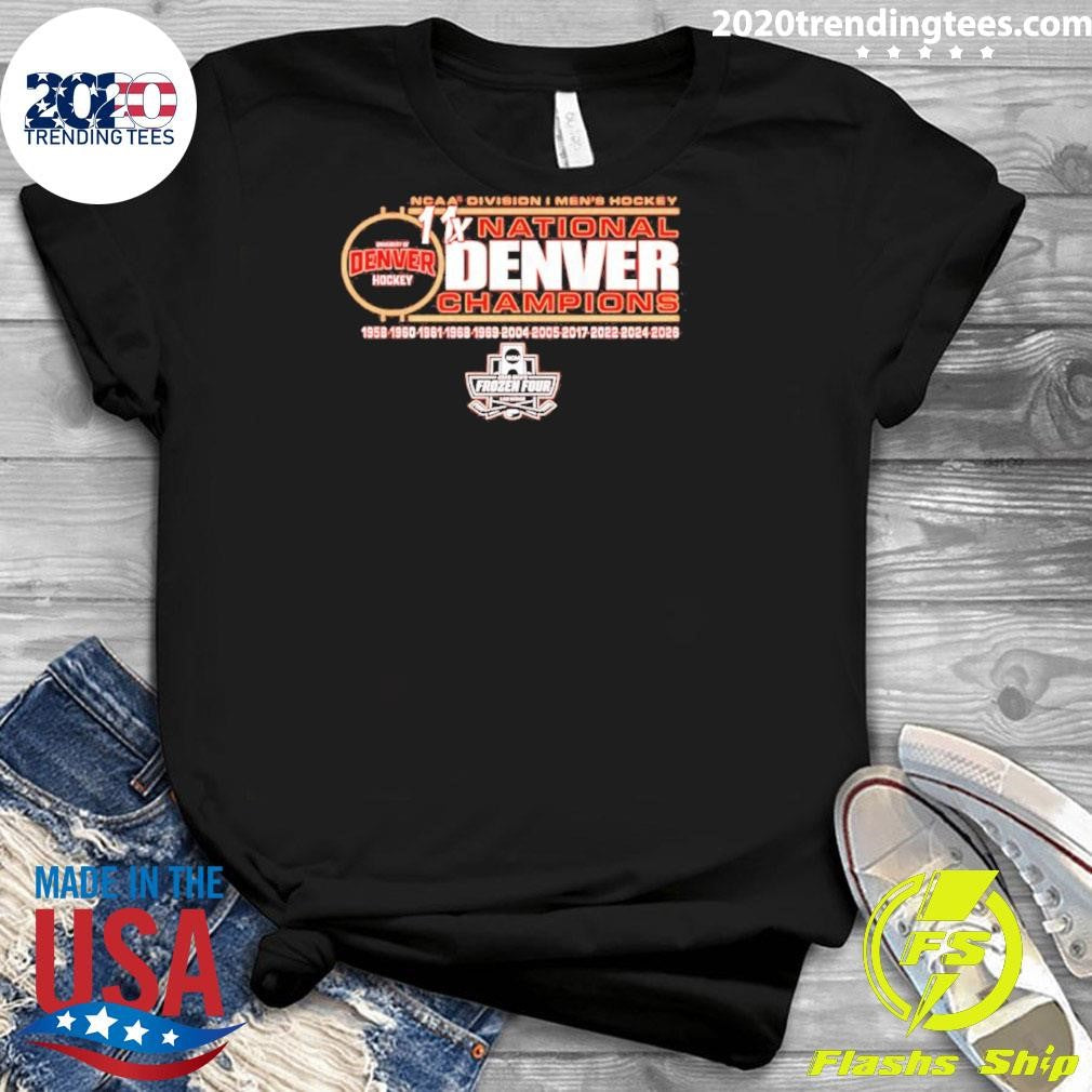 Denver Pioneers 11-time Ncaa Frozen Four Men’s Ice Hockey National Champions Shirt