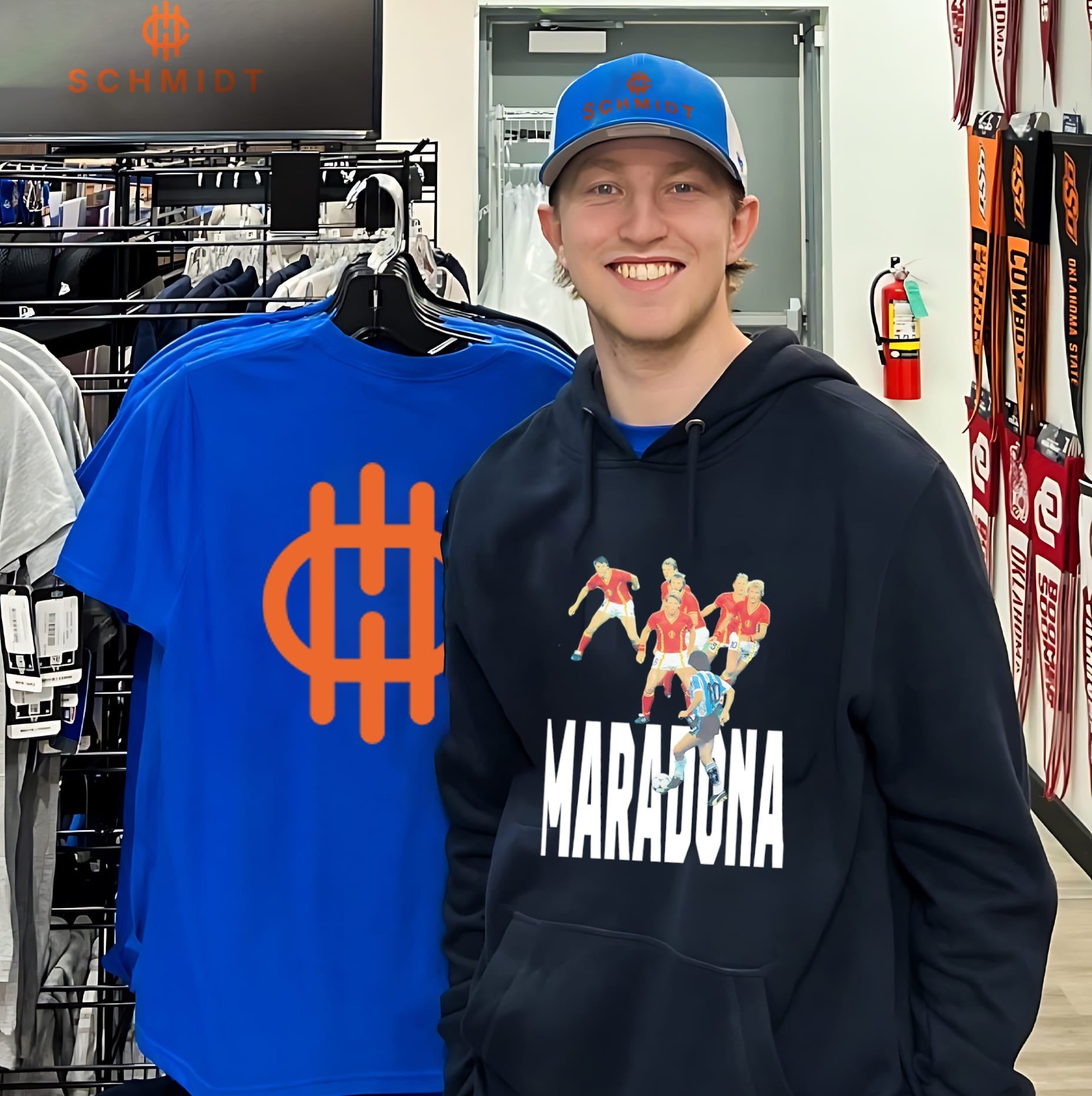 Diego Maradona playing against Belgium team shirt