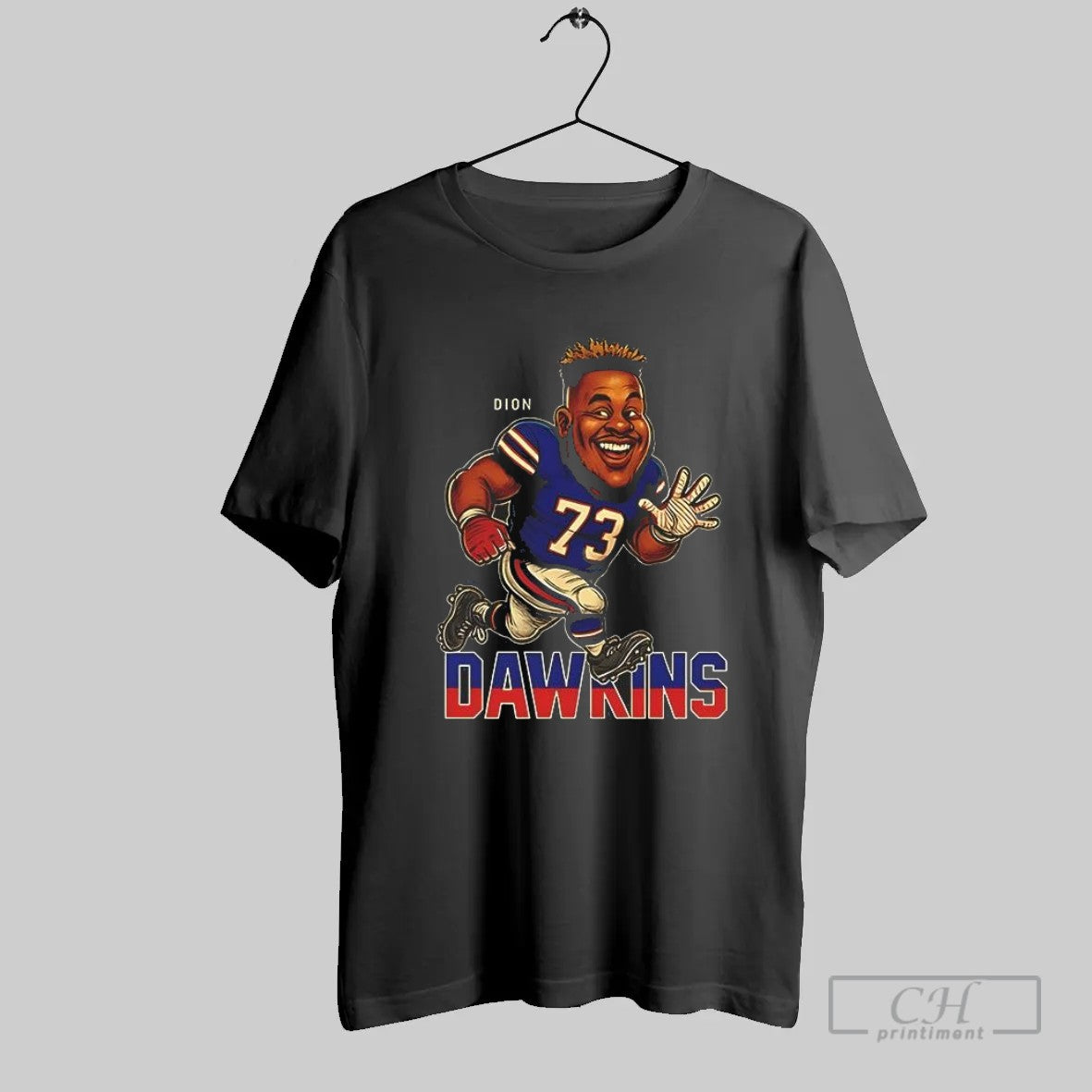 Dion Dawkins Football Caricature Cartoon T Shirt