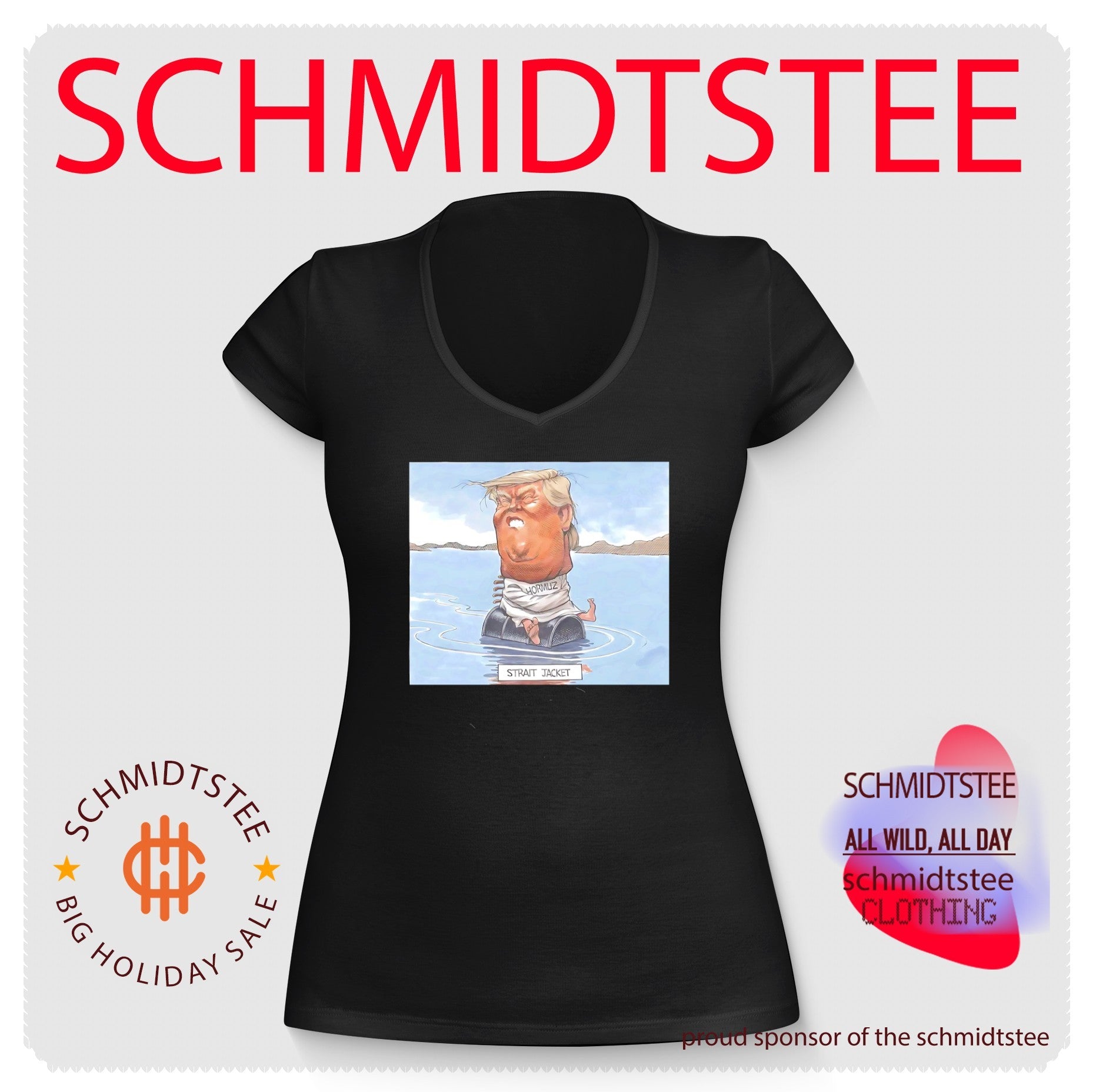 Donald Trump and the Strait of Hormuz caricature shirt