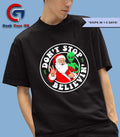 Don’t stop believin’ Santa and Alien Christmas shirt
