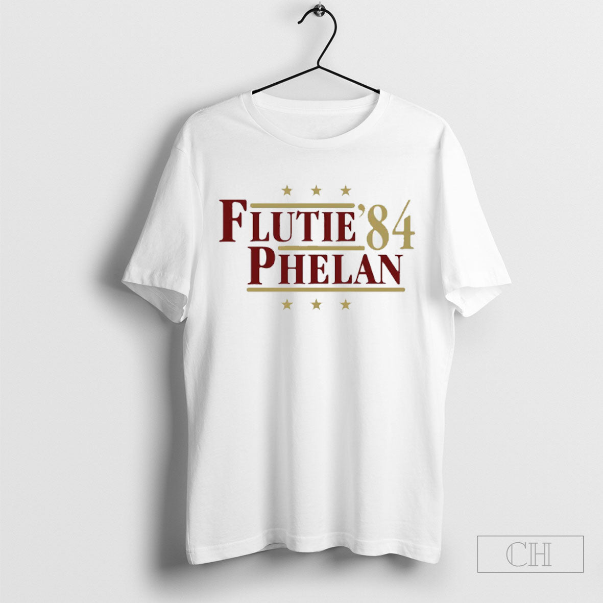 Doug Flutie And Gerard Phelan 84 Boston Football Political Campaign Parody Shirt Tee