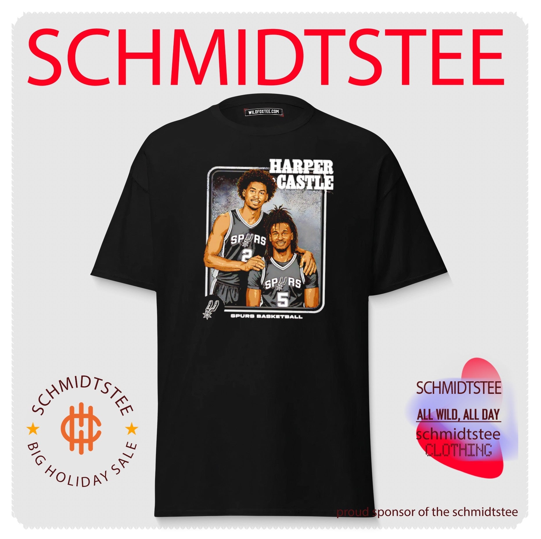 Dylan Harper and Stephon Castle San Antonio Spurs Step Brothers shirt