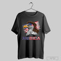 Eagle Mullet American Flag Merica 4th Of July T Shirt