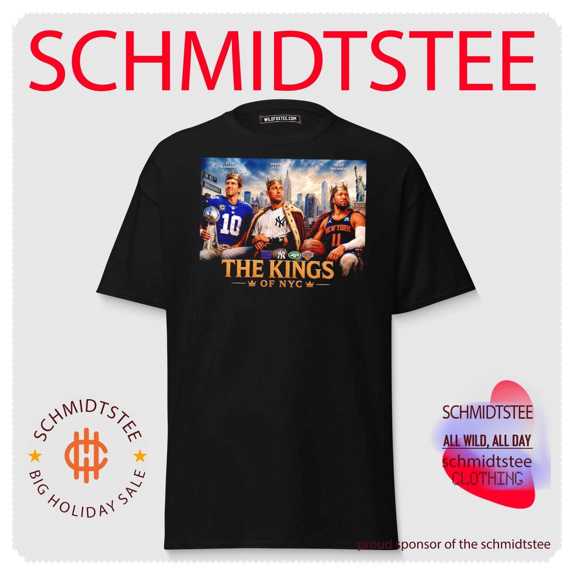 Eli Manning Derek Jeter Jalen Brunson The King of NYC shirt