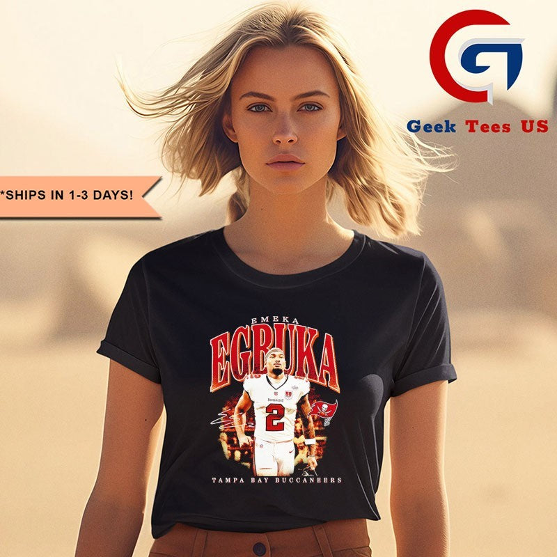 Emeka Egbuka Tampa Bay Buccaneers football 2025 signature shirt